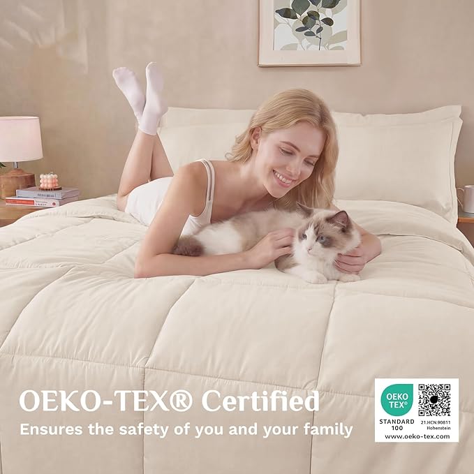 JOLLYVOGUE Queen Comforter Set, Ultra-Soft Bed in a Bag Queen Size 7 Pieces - Image 5