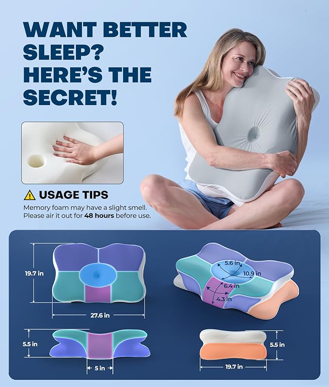 5X Pain Relief Cervical Neck Pillow - Image 6