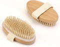 2Pcs Natural Bristle Exfoliating Brush, Body Scrubber by Unknown