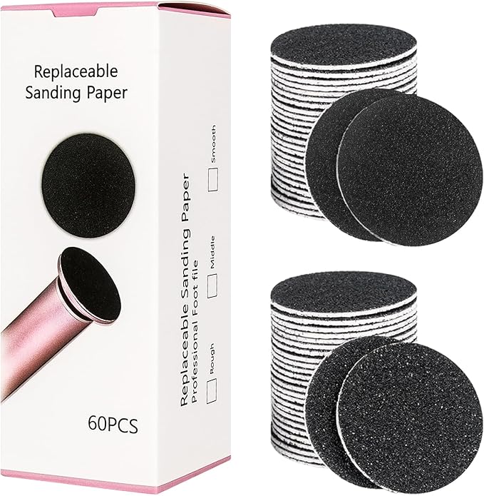 Krofaue 60 PCS Replaceable Sandpaper Discs by krofaue