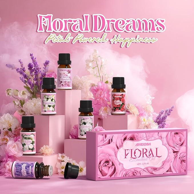 ARVIDSSON Floral Essential Oils Set, Natural Flower Essential Oil Gift - Image 2