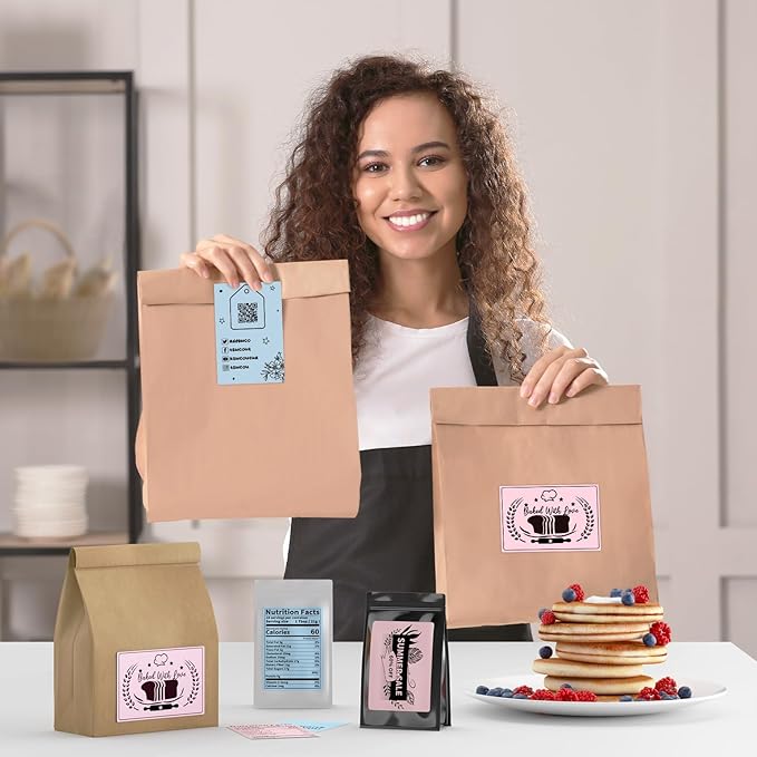 MUNBYN 4"x6" Pink Direct Thermal Shipping Labels, Commercial Grade Permanent Adhesive Fanfold Mailing Postage Label Paper for Thermal Printers and Packages, 500 Sheets per Stack