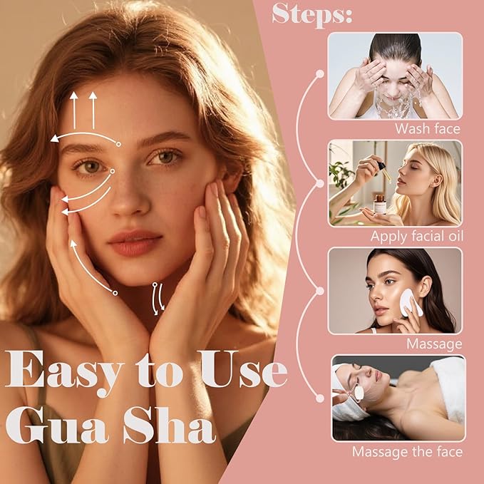 Jade roller and gua sha, facial roller, women's skincare tool, self-care gift - Image 6