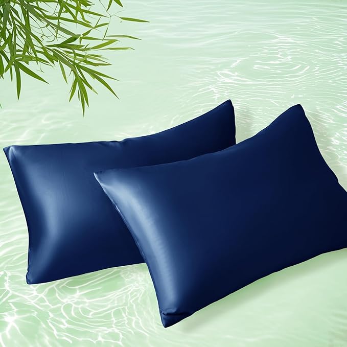 Homiest Cooling Pillow Cases Queen Size Set of 2, 100% Rayon Derived from by Homiest