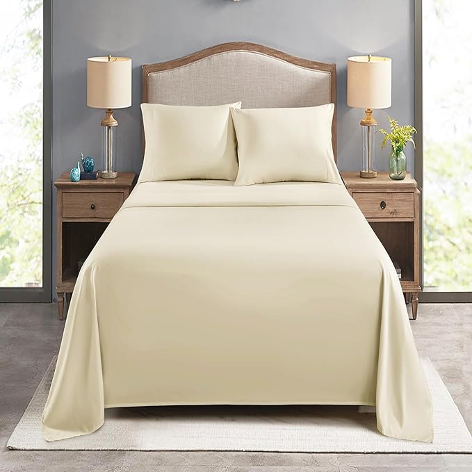 FreshCulture King Flat Sheets Only, Soft Microfiber Bedding Sheets - Image 7
