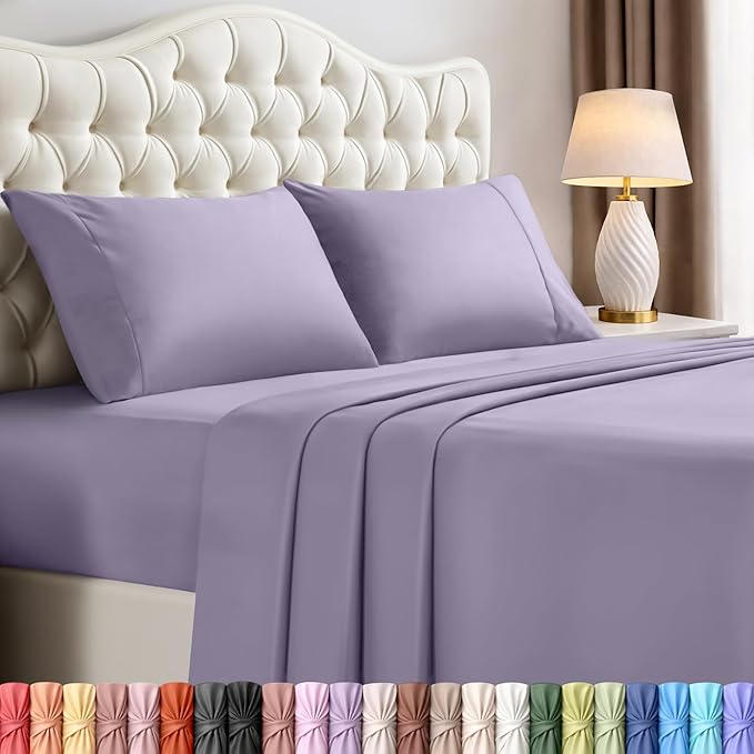 Utopia Bedding King Size Sheet Set – 4 Piece Bed Sheets, Soft and Breathable by UTOPIABEDDING