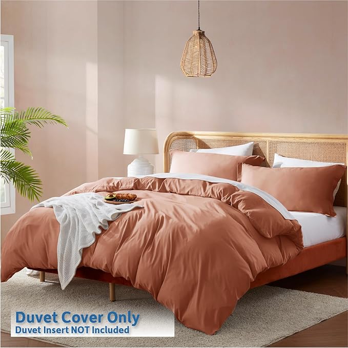 Nestl Rust Duvet Cover Queen Size - Image 2