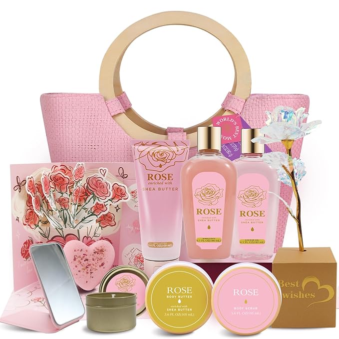 Spa Luxetique Gift Baskets for Women, Mothers Day Gifts for Mom, Relaxing Bath by spaluxetique