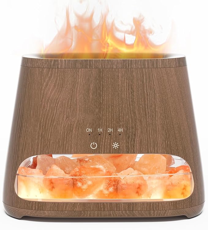 SALKING 2-in-1 Himalayan Salt Lamp Diffuser, Cool Mist Humidifier, Aromatherapy by SALKING