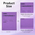 9Pack Phone Message Pads for Office, 4 x 5 Inch Self-Stick Note Pads, While You were Out Message Pad Neon Sticky Notes, Urgent Sticky Note for Work Call, Office Supplies, 50 Sheets/Pack (Style-C)