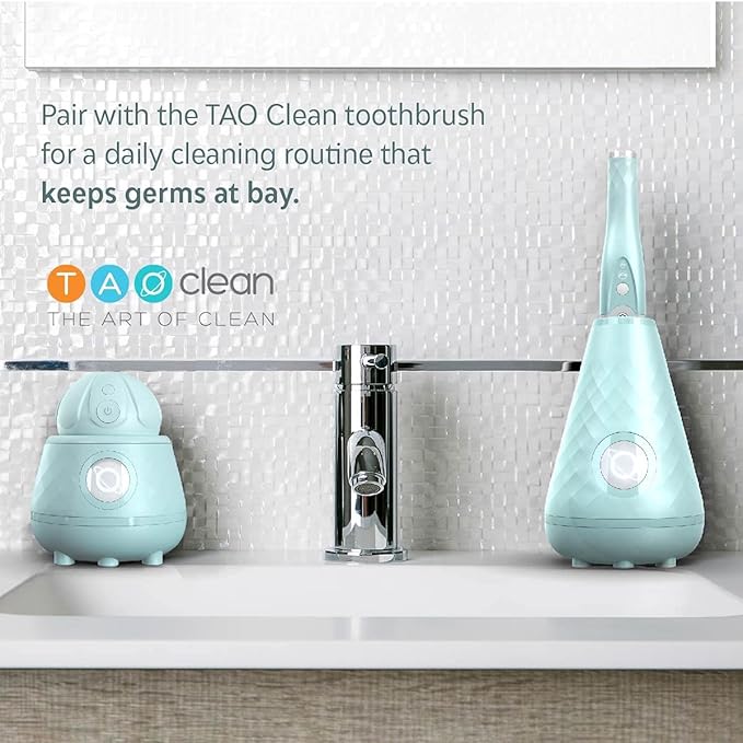 Tao Clean Ona Diamond Orbital Facial Brush and Cleansing Station – Robin's Egg - Image 8