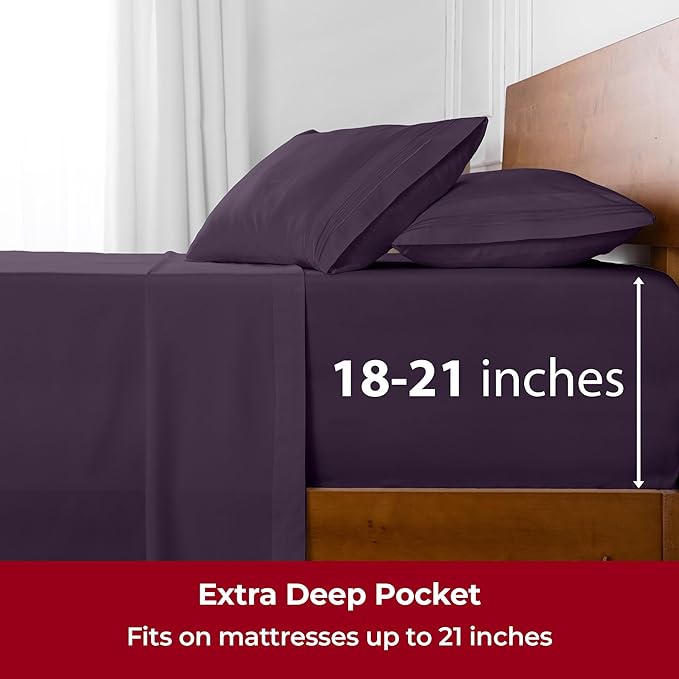 Mellanni Extra Deep Full Sheets - Image 6