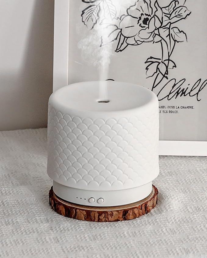 Essential Oil Diffuser - 280ml Ceramic Diffuser by ONABOVIVA
