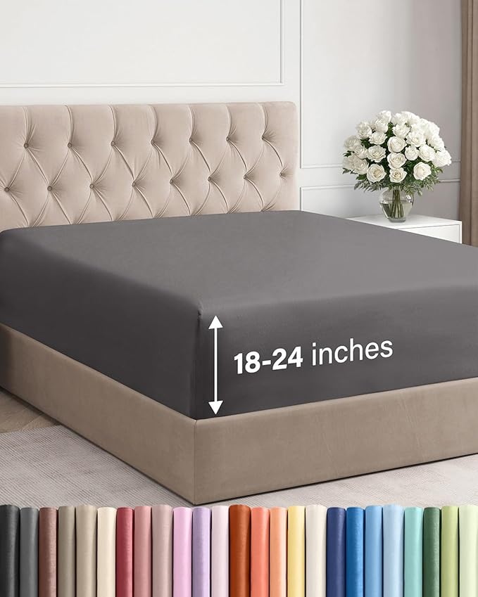 Extra Deep Cal King Fitted Sheet by CGKUnlimited