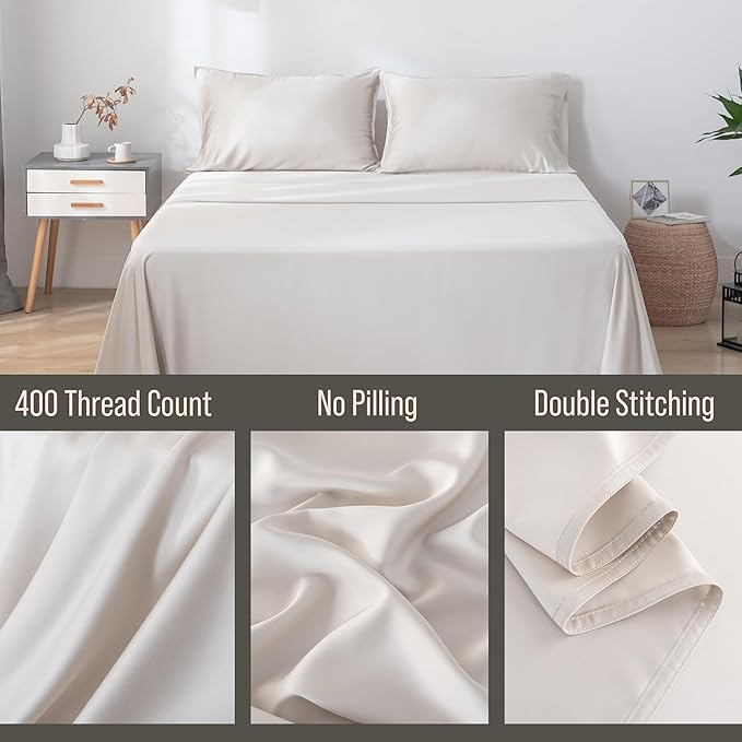 Bella Coterie | Luxury Bamboo Viscose King Size Pillowcase Set | 100% - Image 3