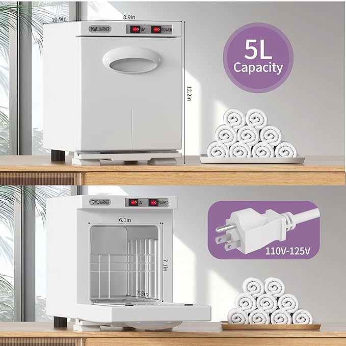 Towel Warmer, 5L Small Hot Towel Warmers - Image 4