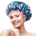 mikimini Medium Shower Cap for Girls and Women, Flamingo Shower Caps by mikiminidirect