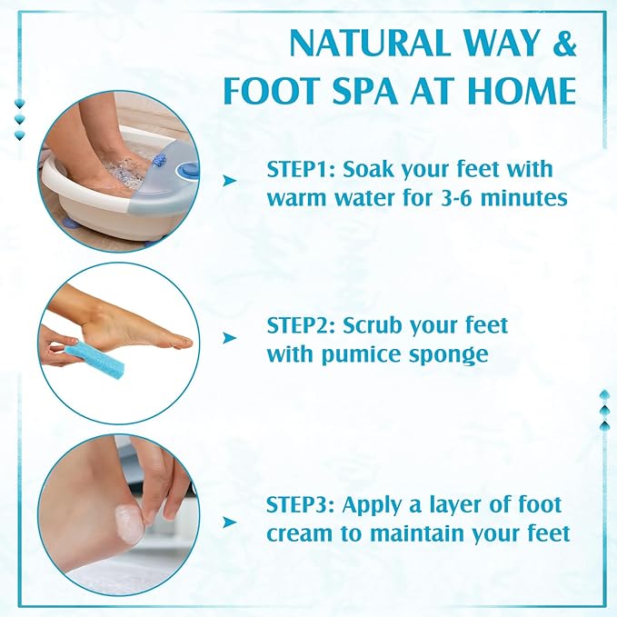 Batiyeer 100 Pcs Pumice Stone for Feet Scrubber Dead Skin Disposable Pedicure - Image 7
