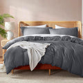 Nestl Dark Grey Duvet Cover Full Size by Nestl