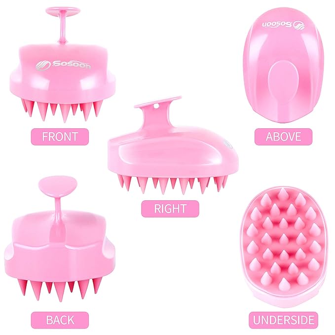 Scalp Massager Shampoo Brush, Hair Scalp Scrubber Shower Hair Brush Head - Image 2