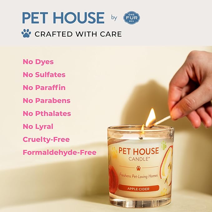 Pet House Candles, Clean Burning, Long Lasting Pet Odor Candles, Plant-Based - Image 7