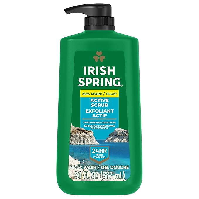 Irish Spring Active Scrub Exfoliating Body Wash by IrishSpring