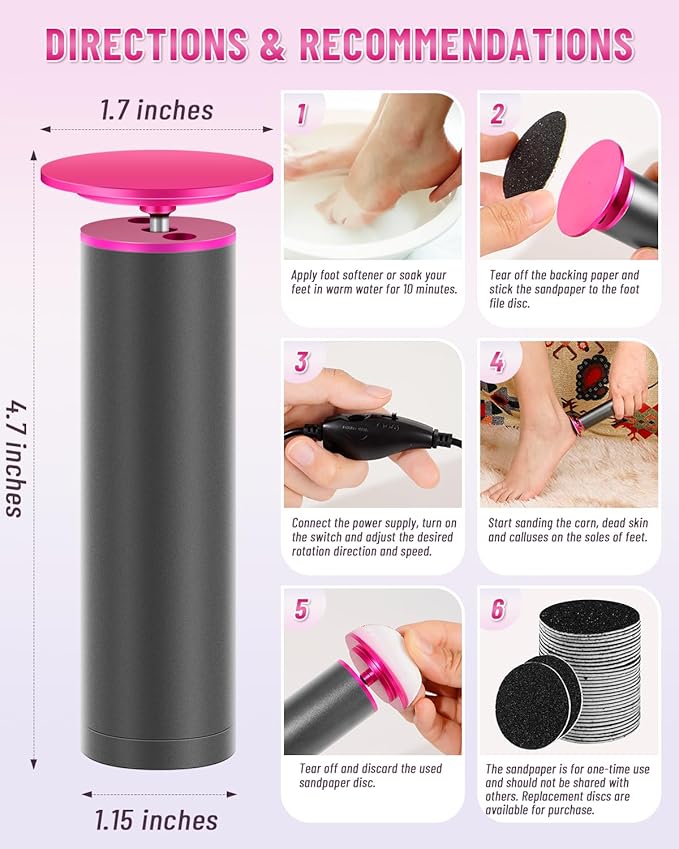 DERMAWAVE Electric Callus Remover - Image 6