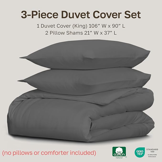 California Design Den 3 Pc Duvet Cover Set King - Image 5
