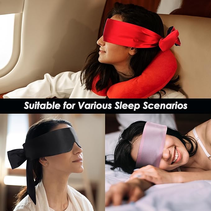 FRESHME Satin Eye Mask for Sleeping - Image 3