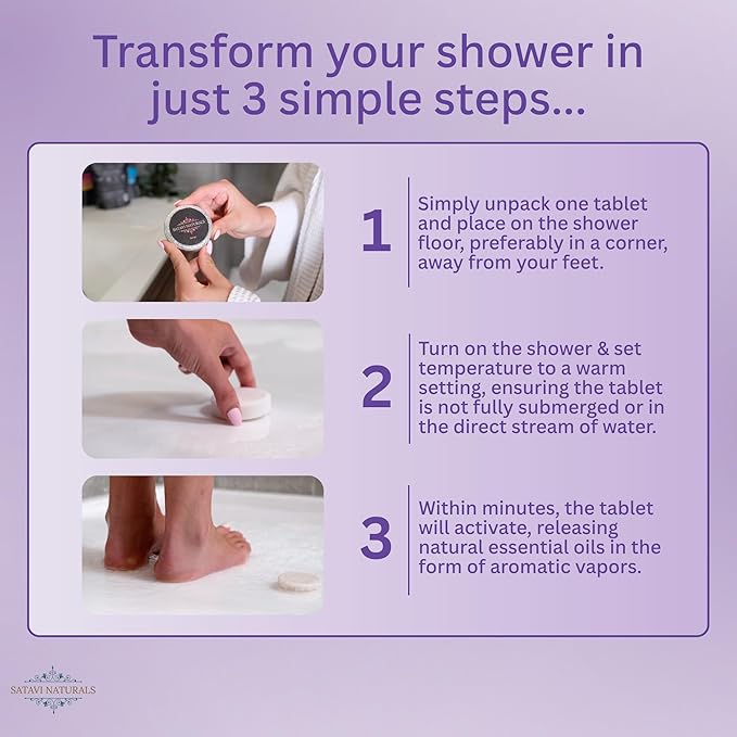 Lavender Shower Steamers – Aromatherapy Shower Bombs - Image 5