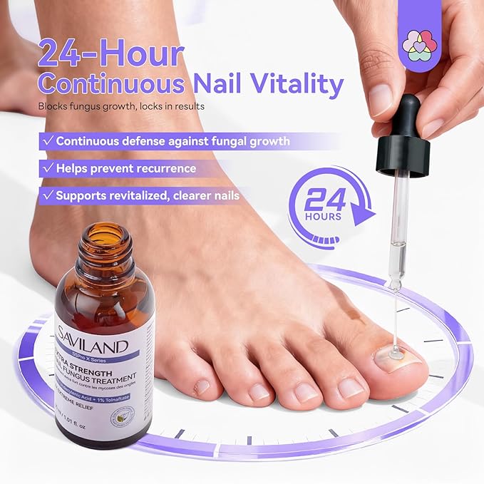 SAVILAND Toenail Fungus Treatment Extra Strength: 2X Extreme Nail Repair - Image 7