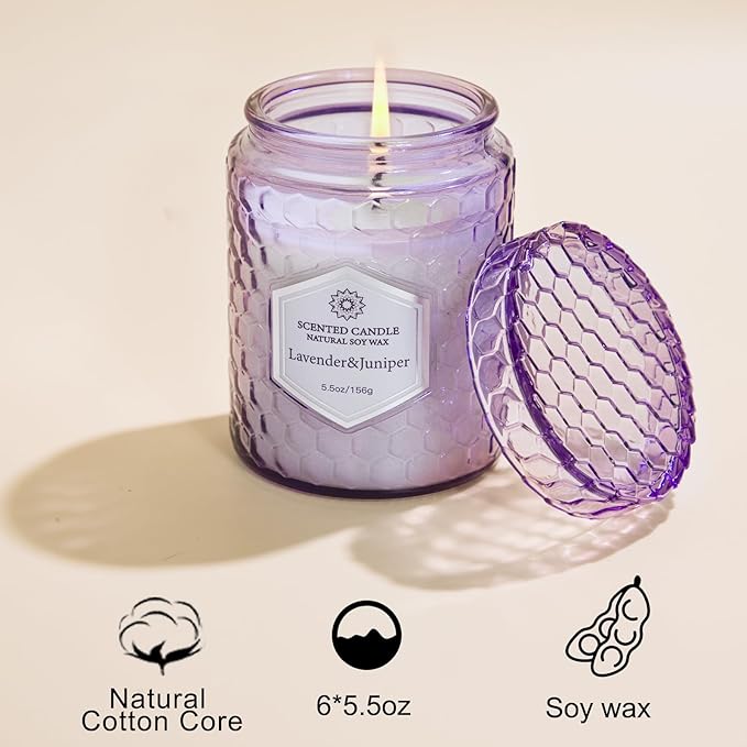 Candles for Home Scented, 6 Pack Aromatherapy Candles Gifts Sets for Women - Image 3