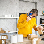 MFLABEL 4x6 Direct Thermal Shipping Labels - 100 Rolls of 450 Labels/Roll, Compatible with Zebra 2844/ZP450/ZP500/ZP505, USPS/FedEx/UPS/Amazon Shipping, Smudge-Resistant & Permanent Adhesive