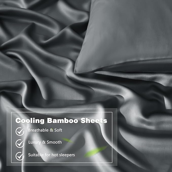 Homiest Cooling Pillow Cases Queen Size Set of 2, 100% Rayon Derived from - Image 4