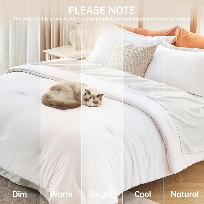 MUXHOMO Queen Comforter Set, All Season Ultra Soft Down Alternative Bedding - Image 9