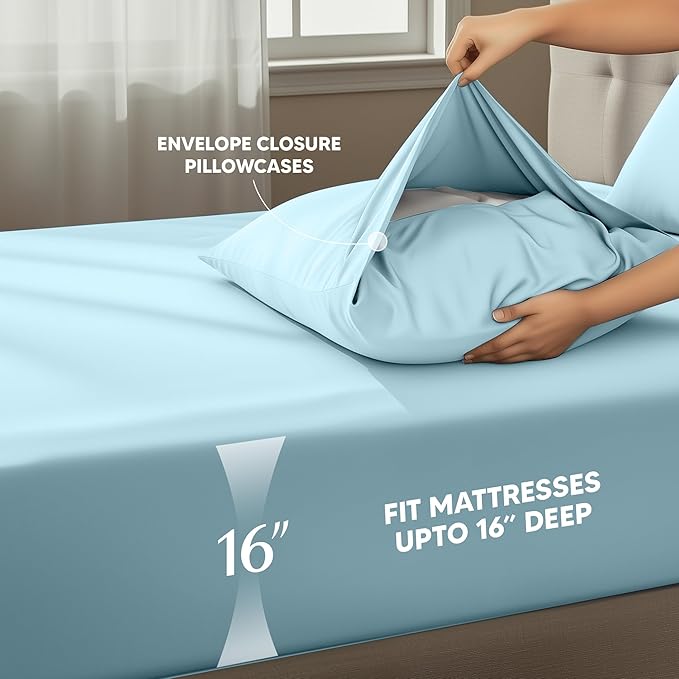 Utopia Bedding Queen Size Sheet Set – 4 Piece Bed Sheets, Soft and Breathable - Image 4