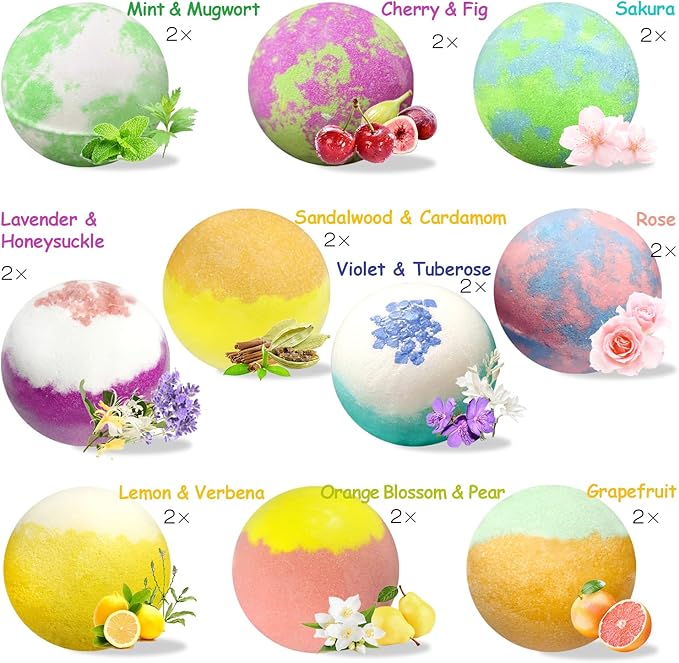 Bath Bombs for Women, Shea & Coco Butter Dry Skin Moisturize, SPA Relaxing - Image 5