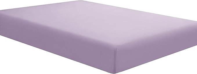Sfoothome Full Lavender Fitted Sheet Only, Wrinkle Free by Sfoothome