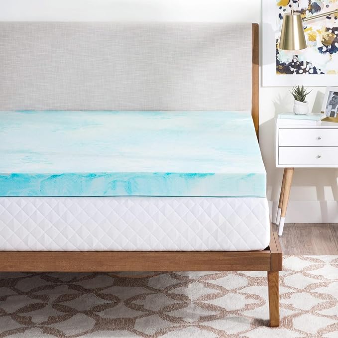 OLIXIS Gel Memory Foam Mattress Topper, Twin XL 3 Inch, Cooling Gel Infused - Image 8