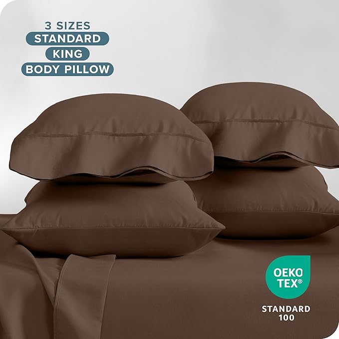 Bare Home Microfiber King Size Pillowcases - Image 6