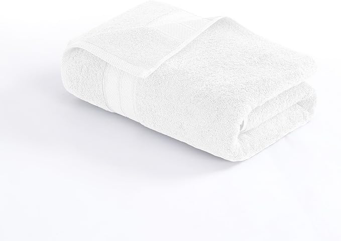 Modern Threads 4-Pack SpunLoft Bath Towel White 30x54 - Image 5