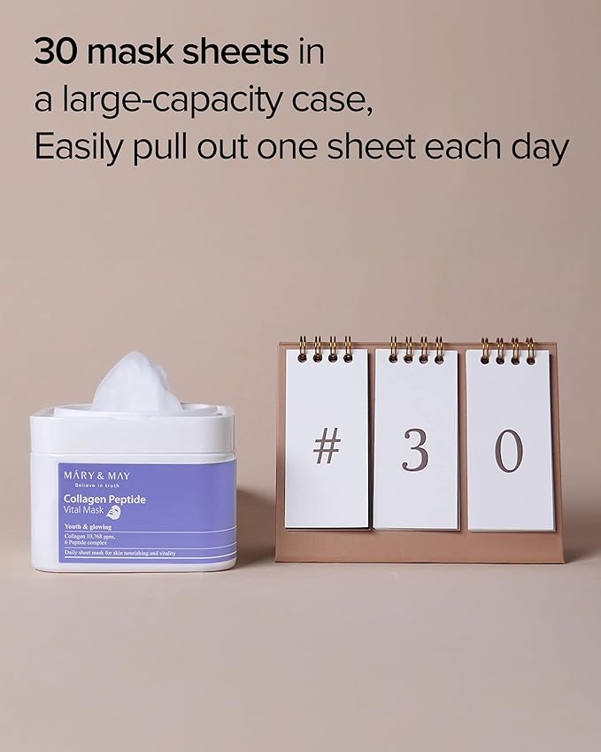 Mary&May Collagen Peptide Vital Mask – Pull-Out Case - Image 3