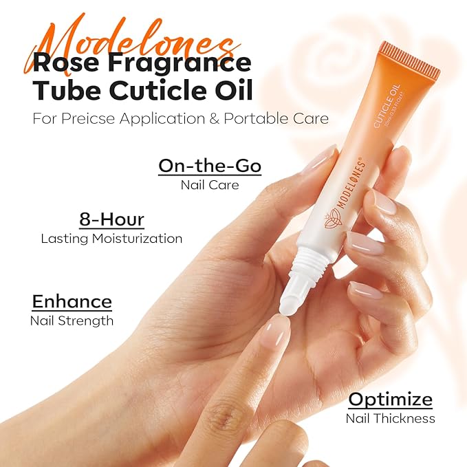 modelones Cuticle Oil Pen Rose for Growth and Strength Nail Growth Oil Cuticle - Image 6