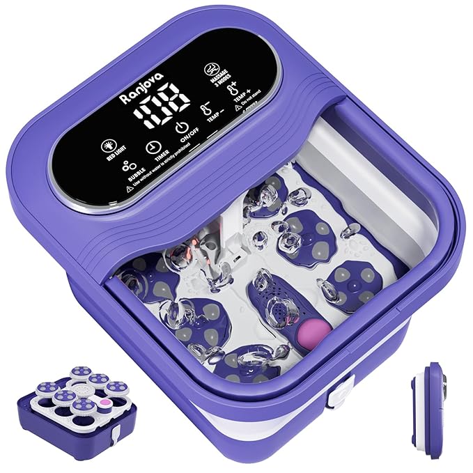 Ranjova Foot Spa Electric Rotary Massage, Collapsible Foot Bath by ranjova
