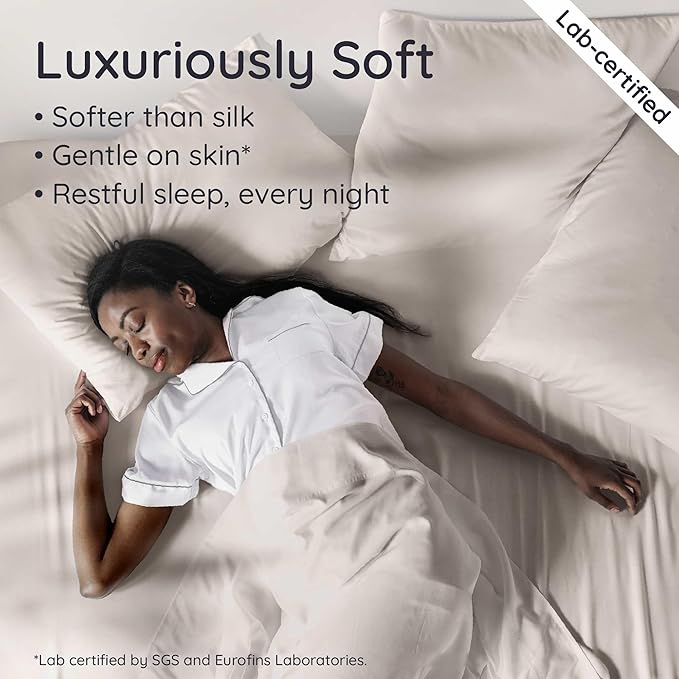 Bambaw 100% Viscose Derived from Bamboo Fitted Sheet King Size, Cooling King - Image 4