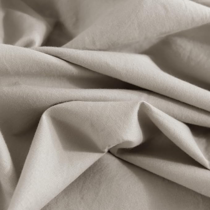 NEXHOME PRO Duvet Cover King Size, 100% Washed Cotton Orgnic Linen Like - Image 9