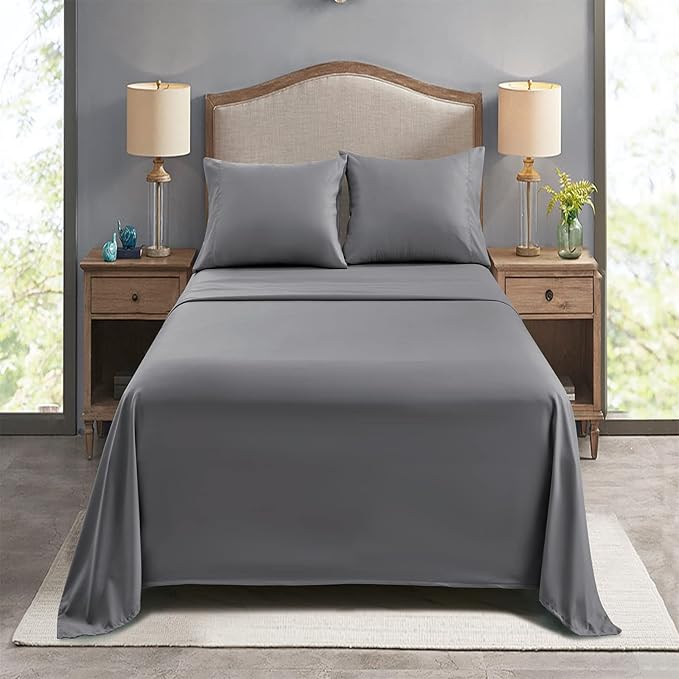 FreshCulture King Flat Sheets Only, Soft Microfiber Bedding Sheets - Image 7