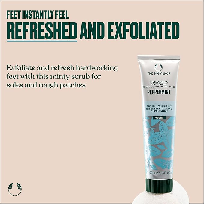 The Body Shop Peppermint Invigorating Foot Scrub | Cooling Exfoliator - Image 2