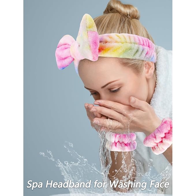 VELSCRUN Spa Headband, Makeup Face Wash Skincare Headbands, Stuff - Image 2