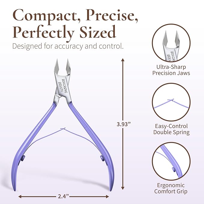 Professional Cuticle Cutter & Pusher Trimmer Manicure Tools - Image 3